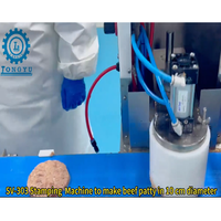 Machine industrielle de formage de galettes de bœuf SV-380, ligne de production automatique de hamburgers pour l'industrie alimentaire mondiale et les restaurants de restauration rapide