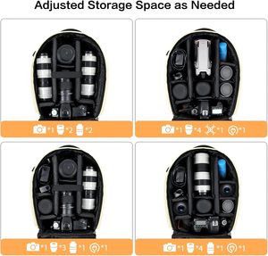 Free sample Camera Backpack Waterproof Camera Bag Large Capacity Camera Case Photography Backpack with 15in <b>Laptop</b> - Product Image 3