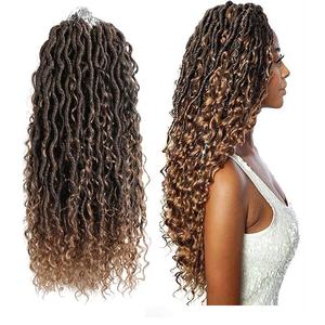 Extensiones de cabello trenzado sintético Trenzado afro rizado a granel Diosa LOCs Gypsy LOCs Spring Twist crochet cabello para cabello de mujer - Product Image 5