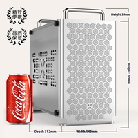 Premium B2 mini-itx Mid Tower Semua aluminium ITX casing Mini dengan pegangan untuk SFX Mini A4 komputer tersedia