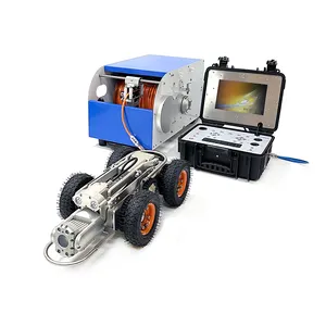 Explosieveilige Cctv Olie Riool Pijp Inspectie Crawler Robotachtige Pan Tilt Zoom Camera