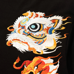 Custom Logo Embroidered Oversized T Shirt 100% Cotton <b>Men</b> Short Sleeve O Neck Streetwear Tee - Product Image 5