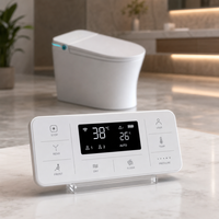 Sièges de toilette intelligents, siège de bidet électrique avec siège chauffant, télécommande, sécheur d'air et buse autonettoyante