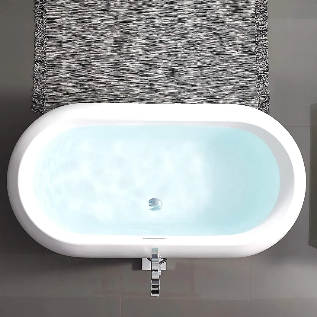 Vente en gros de baignoires d'intérieur en acrylique baignoire moderne autoportante en acrylique baignoire de massage à remous en acrylique pour personne avec jet