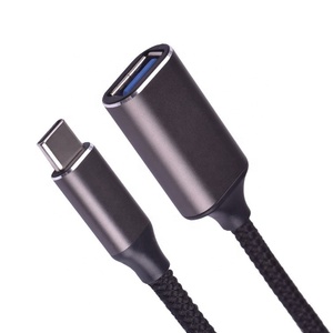 De aleación de aluminio de 2A 4,5mm <span class=keywords><strong>Usb</strong></span> tipo <span class=keywords><strong>C</strong></span> macho <span class=keywords><strong>a</strong></span> <span class=keywords><strong>Usb</strong></span> 3,0 adaptador <span class=keywords><strong>hembra</strong></span> OTG Cable para disco duro - Product Image 5