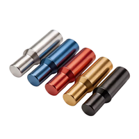 Broches en aluminium anodisé multicolores usinées CNC sur mesure, composants de fixation cylindriques de précision