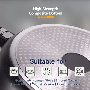 Dày Die Cast Nhôm Khỏe Mạnh Lớp Phủ <span class=keywords><strong>3</strong></span> Mảnh Không Dính Đồ Nấu Nướng Nhà Bếp <span class=keywords><strong>Pan</strong></span> Bộ Cho Nhà Nấu Ăn Chiên - Product Image 4