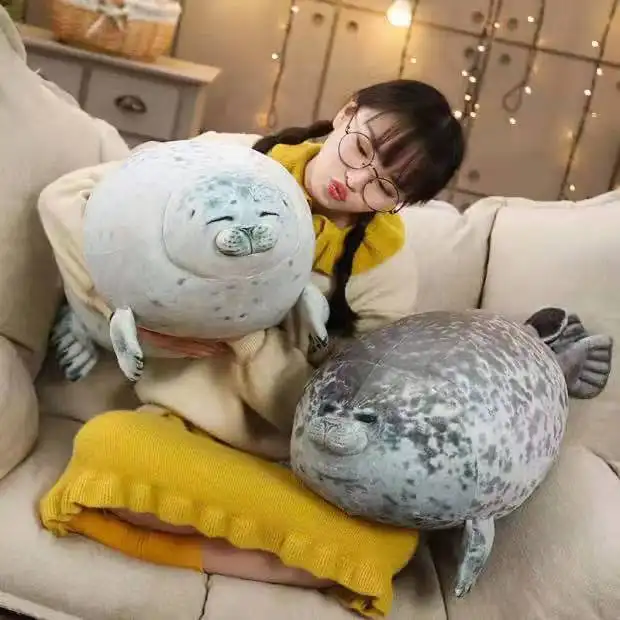 YWMX 30cm simpatico cuscino Floppy foca comune con animali di peluche farciti regalo Festival aziendale