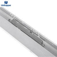 Glissière de tiroir de cuisine Unihopper, glissière de tiroir cachée à quatre canaux 3D à rebond, glissière de tiroir à ouverture par pression, glissière de tiroir à montage sous plan