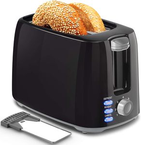 Tostadora de Pan Inteligente de 2 Rebanadas, Automática, Eléctrica, de Plástico, para el Hogar, Marca Premium RAF - Product Image 1