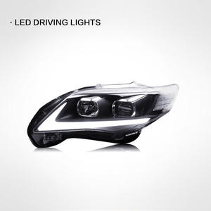 Adecuado para <span class=keywords><strong>Toyota</strong></span> 11-13 Nuevo conjunto de faros delanteros <span class=keywords><strong>Corolla</strong></span> <span class=keywords><strong>modificado</strong></span> con luces LED de circulación diurna, luces de xenón de doble lente - Product Image 2