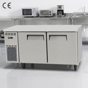 <span class=keywords><strong>Réfrigérateur</strong></span> professionnel en acier inoxydable à 2 portes sous comptoir avec compresseur Cubigel et thermostat Dixell, homologué CE - Product Image 1