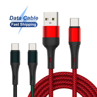 Câble USB Type C tressé en nylon de 1 m (3,3 pi) de la marque Schitec Factory ODM OEM, câble de charge rapide USB pour la charge des appareils mobiles