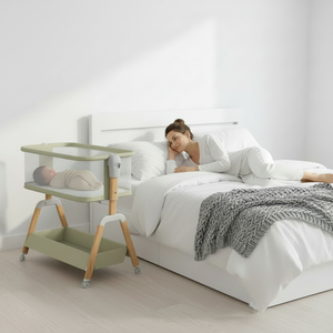 <span class=keywords><strong>Cuna</strong></span> Portátil para Bebé con Colchón, 6 Niveles de Altura Ajustables, <span class=keywords><strong>Cuna</strong></span> Colecho 3 en 1, <span class=keywords><strong>Cuna</strong></span> Mecedora para Bebé - Product Image 4