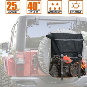 Spare Tire Storage <b>Bag</b> Black And Gray Durable Rectangle For Trucks Suv Cars - Product Image 5