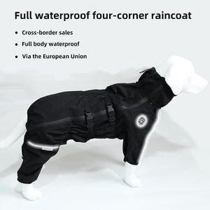 Venta directa de fábrica impermeable para mascotas chaqueta impermeable mascota perro gato ropa ajustable impermeable para perros - Product Image 2