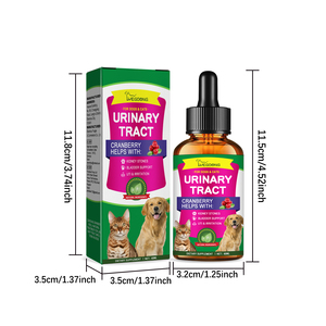 Natürliche Haustier Hund Harnwegs infektion Blasen unterstützung Cranberry Liquid Harinary Tract Drops Supplement für Hunde - Product Image 1