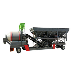 Centrale à béton sèche mobile approuvée CE Centrale à béton professionnelle mobile - Product Image 5