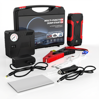 Démarreur de secours 29800mAh 2000A de crête, booster de batterie de voiture d'urgence avec double sortie USB, lumière d'avertissement LED pour véhicules essence et diesel