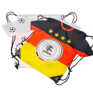 गर्म बिक्री कस्टम जर्सी Drawstring बैग फुटबॉल प्रशंसकों जर्मनी खेल बैग