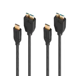 כבל יצירת USB 3.1 C כבל כונן קשיח USB C למיקרו B כבל 10Gbps מיקרו usb סוג b מחברים