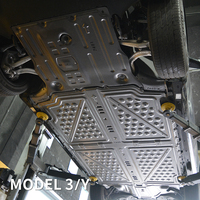 Pelindung Bawah Bodi Mobil dari Aluminium Alloy, Pelindung Motor Baterai untuk Tesla Model 3 Model Y