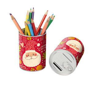 Hucha Personalizada con Temática Navideña, Diseño <span class=keywords><strong>de</strong></span> Monedas <span class=keywords><strong>de</strong></span> Ensueño, con Papel Ecológico y Base Metálica para Regalos Navideños - Product Image 1