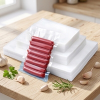 Sacs sous vide alimentaires transparents Miao Xin 20*30cm en polyester jetables, scellés sur trois côtés, pour une conservation optimale de la fraîcheur par thermoscellage et élimination de l'air