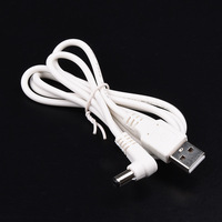 USB 2.0 a Male ke DC 5.5x2.1mm 5 Volt 24AWG Konektor DC Kabel Daya Jack Barrel Pengisi Daya Hitam/Putih 3FT 1m