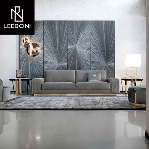 أثاث غرفة المعيشة الفاخرة أحدث تصميم عالية الجودة مريحة Nubuck أريكة النسيج <span class=keywords><strong>3</strong></span> مقاعد أريكة - Product Image 3