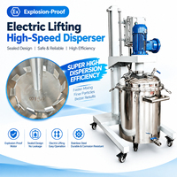 Disperseur vertical haute vitesse à levage électrique en acier inoxydable pour peintures, revêtements et encres