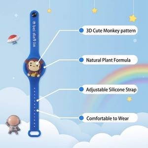 Bracelet <span class=keywords><strong>anti</strong></span>-moustiques longue durée en silicone PVC pour voyages en extérieur, à l'huile naturelle - Product Image 4