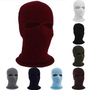 High Quality Balaclava 2 Hole Thermal Knitted Ski <b>Mask</b> Motorcycle Full <b>Face</b> Neck Warmer Under for <b>men</b> - Product Image 4