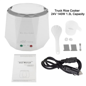 <span class=keywords><strong>Mini</strong></span> Olla <span class=keywords><strong>Arrocera</strong></span> Portátil DC para Camiones, 24V 120W 1.3L, de Plástico con Taza Medidora y Paleta, Alimentada por Batería para Uso en RV/Auto - Product Image 3