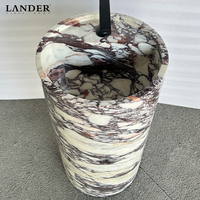Lavabo en marbre Calacatta Viola Landerstone, lavabo en marbre pour chambre d'hôtel, lavabo de salle de bain