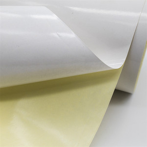 Rouleau de papier auto-adhésif 75 g/m² avec revêtement <span class=keywords><strong>miroir</strong></span> pour étiquettes de masquage, adhésif activé par l'eau et thermofusible, simple face - Product Image 6