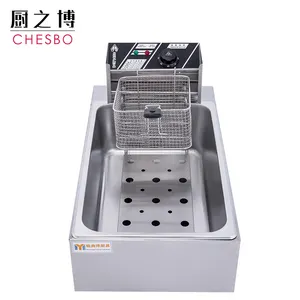 Restaurant Electric Fryer Commercial Single Cylinder Double Baskets Electric Fryer For Restaurant Snack Bar And Party