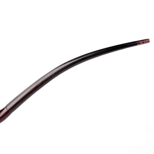 MUXIANG Churchwarden Bent Stem tabacco Pipe in legno di legna bocchino in legno massello con filtri da 9mm - Product Image 5