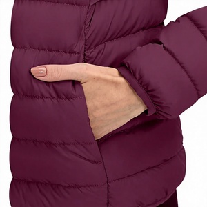 New Release Womens Fashion Jacket Puffer Jackets Standard Bomber Jacket Knitted Ladies Winter Coats Hooded - Product Image 6