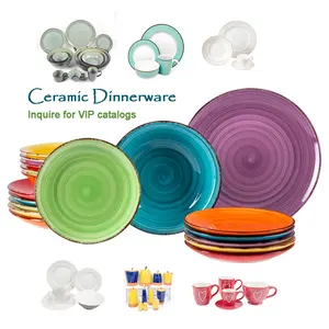 Low MOQ tableware supply any OEM order welcome 16 pcs customizable ceramic dinnerware sets for dinner
