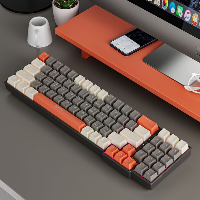 K780 Wired Mechanical Gaming Keyboard | Red & Blue Switch Hot-Swap Backlit Portable USB for Laptop/PC