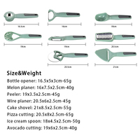 RVS Pizza Cutter Kaasschaaf Schilmesje IJslepel Snijder Flessenopener Multifunctionele Keukenaccessoires Set