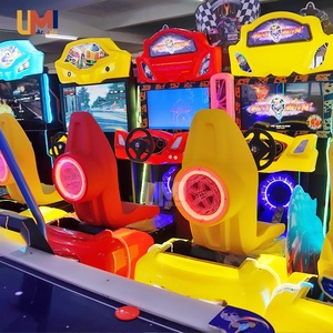 Simulateur de course de luxe à monnayeur 42 pouces, 1 joueur, support espagnol, <span class=keywords><strong>construction</strong></span> métal-plastique, intérieur, garantie 1 an, prix usine - Product Image 1