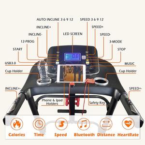 Lijiujia 3 Ebenen manuelle Schräg laufmaschine Heimgebrauch einfach zu installieren Laufband mit 6 großen stoß dämpfenden Federn - Product Image 2