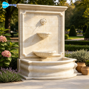 <span class=keywords><strong>Fuente</strong></span> de Agua Comercial Moderna de Mármol Beige en Niveles, con 110-230V y 3 Años de Garantía, para Jardín Formal al Aire Libre - Product Image 6