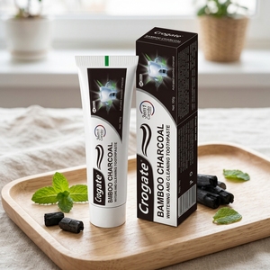 Dentifrice Crogate Double <span class=keywords><strong>Action</strong></span> <span class=keywords><strong>Charbon</strong></span> Menthe 100g pour Usage Domestique, Blanchiment des Dents Adultes, Protection Contre les Caries, Nettoyage en Profondeur, Hygiène Buccale - Product Image 6