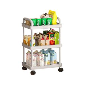Multifunctional 3 Layer Kitchen Rolling Rotating Storage Cart Rack Fruit <b>Basket</b> Black Vegetable Drain Storage <b>Basket</b> Rack - Product Image 6