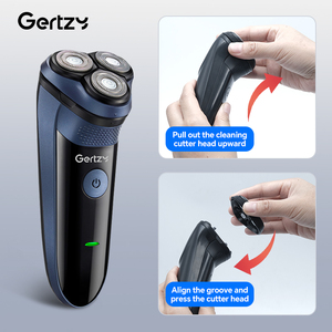 Multi-Functional Men's Triple Blade Rotary <b>Shaver</b> USB Charging Waterproof IPX5 Li-Ion Battery Floating Design <b>Face</b> Triple-blade - Product Image 4