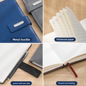 Quaderno e Blocco Note da Ufficio Personalizzati A5/B5 con Chiusura Magnetica, Regalo Aziendale, 100 Fogli, Diario Creativo Ispessito, <span class=keywords><strong>Libro</strong></span> per Appunti Riunioni - Product Image 4