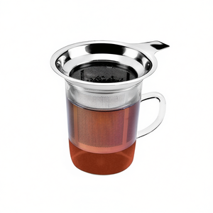 Passoire à thé Metaltex avec poignée, infuseur en acier inoxydable pour thé en feuilles - Product Image 2